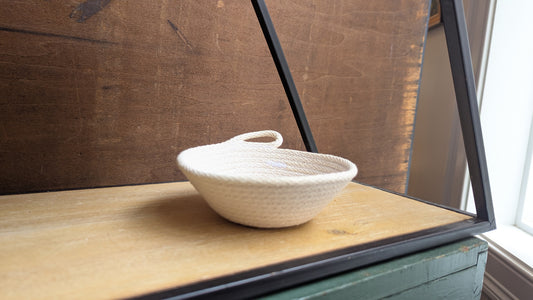 White Trinket Basket