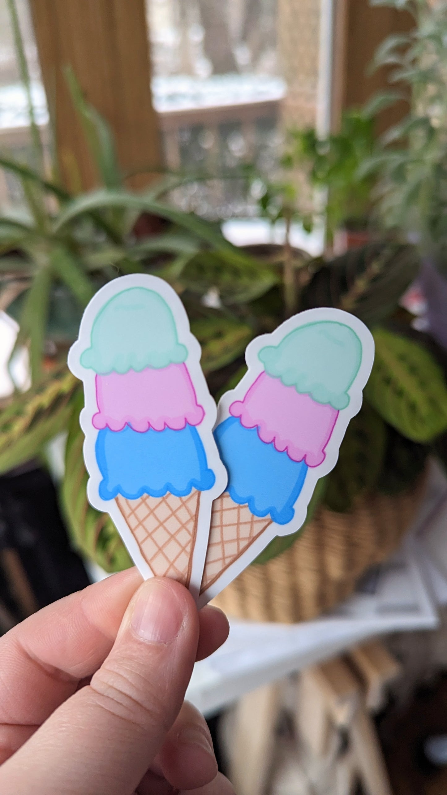 3 Scoop Ice Cream sticker